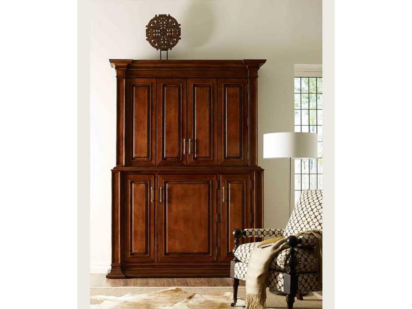 Catskill Brown TV Armoire Elegant Wood Media Cabinet