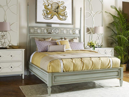 Tiffany Link Queen Panel Bed with Custom Finish Options