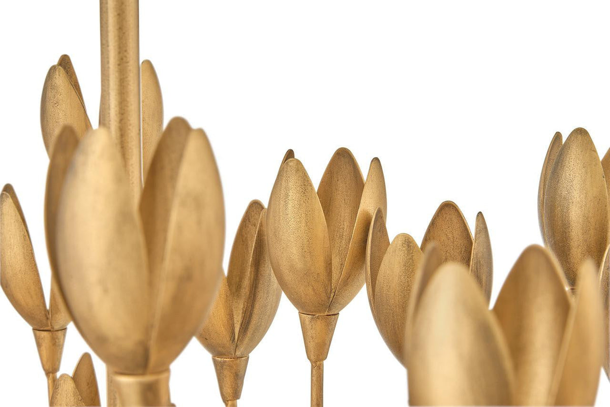 Flora Ten Light Linear Chandelier