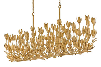 Flora Ten Light Linear Chandelier