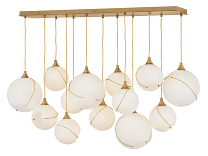 Skye Large Thirteen Light Linear Chandelier