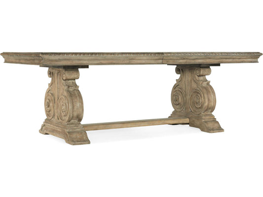 Castella Rectangle Dining Table with Two Leaves in Antique Slate