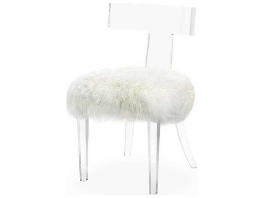 Tristan Clear Leather Accent Chair