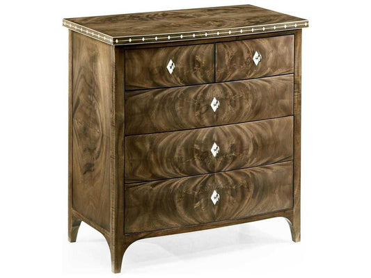 Buckingham 5-Drawer Bleached Mahogany Nightstand