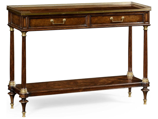 Jc Traditional Rectangular Wood Console Table