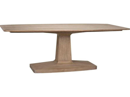 Travis 84-Inch Washed Walnut Rectangular Dining Table