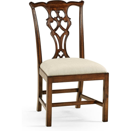 Jonathan Charles Buckingham Chippendale Style Classic Side Chair (493330-SC-MAH-F200) - Set of 2