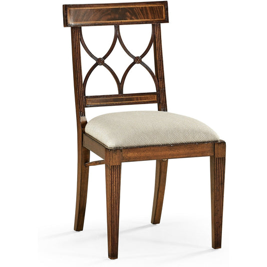 Jonathan Charles Buckingham Curved Back Side Chair (494347-SC-MAH-F200) - Set of 2