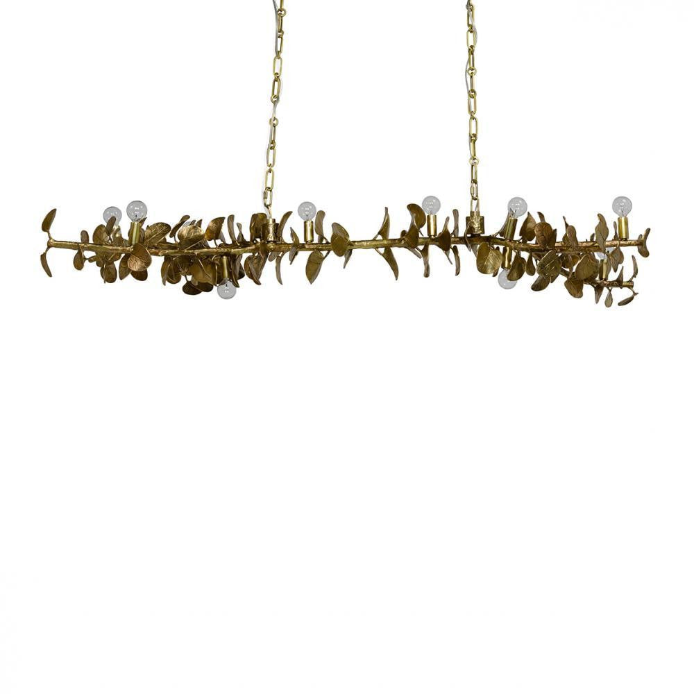 Eucalyptus Leaf Linear Chandelier