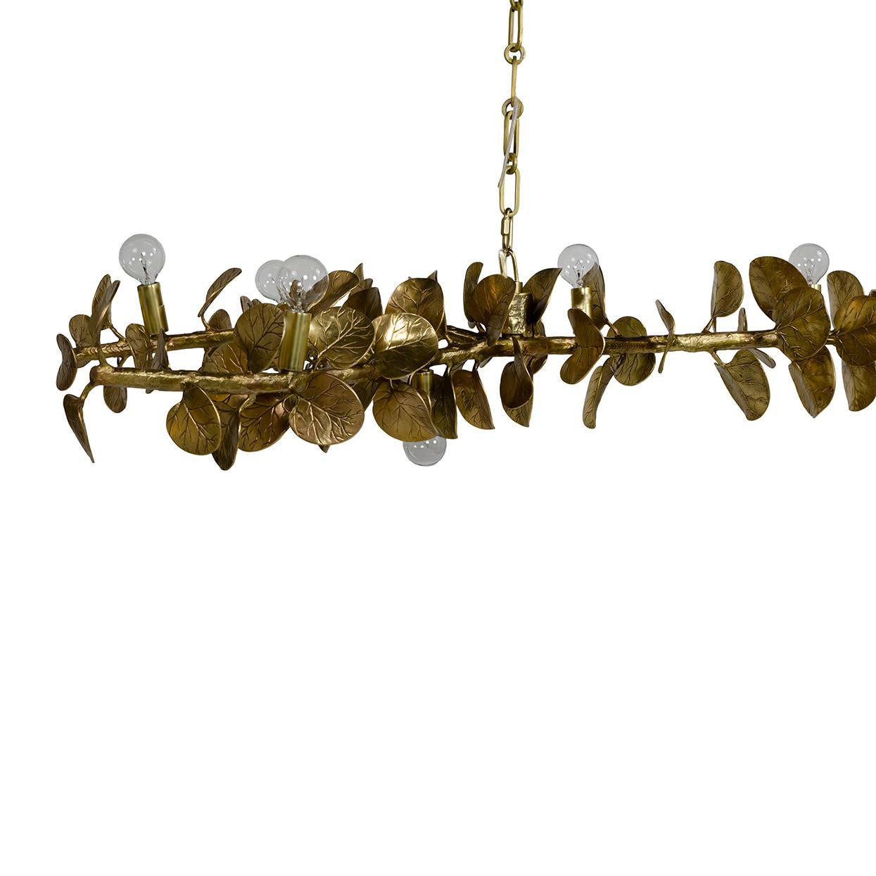 Eucalyptus Leaf Linear Chandelier