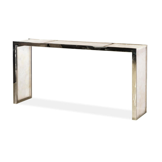 Century Furniture Grand Tour Samantha Glassy Quartz Console Table