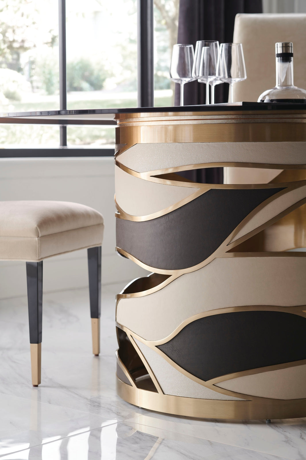 Caracole Signature Metropolitan The Masters Dining Side Chair - Set of 2