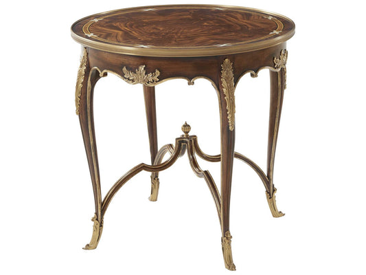 Slender Elegance Side Table Louis XV Mahogany and Gilt