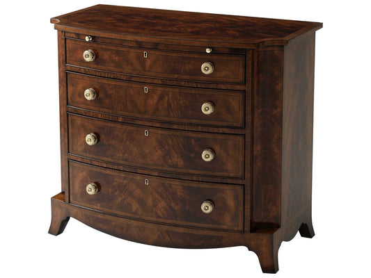 Ibthorpe Flame Mahogany Bowfront Nightstand