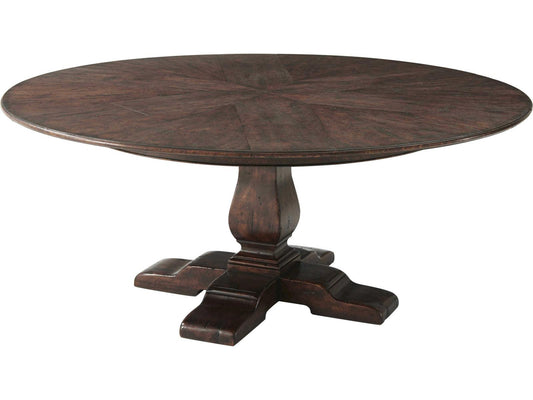 Althorp Victory Oak 72-Inch Circular Extending Dining Table