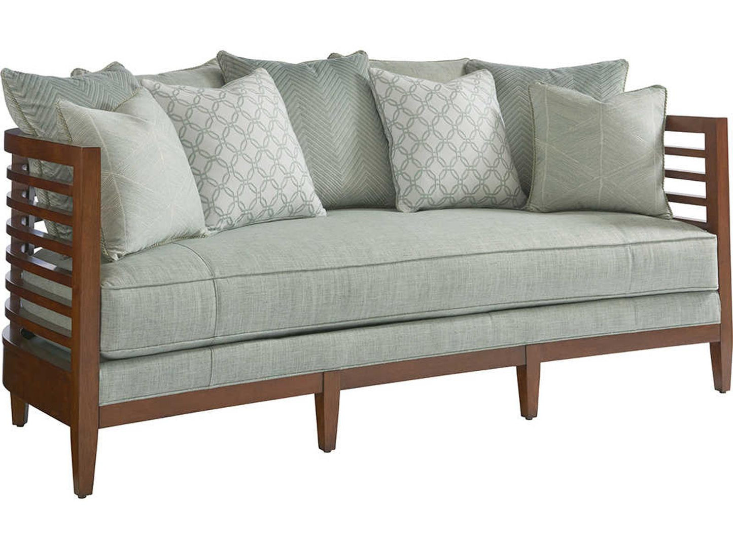 Ocean Club St. Lucia 3-Seat Sofa with Slat Back Design