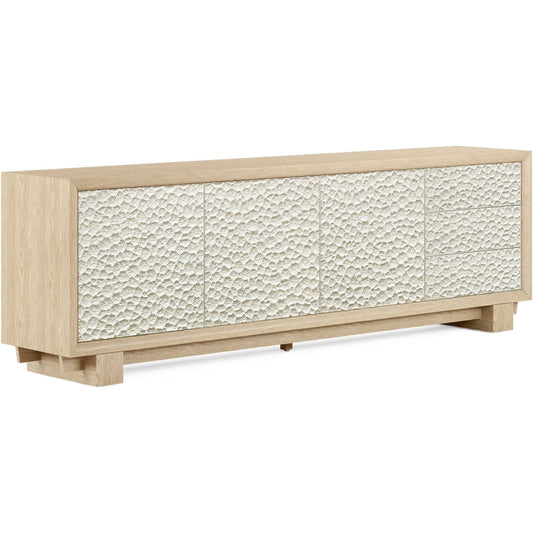Jonathan Charles Pelagic Cast Metal Entertainment Console (500425-BLO-CPM)