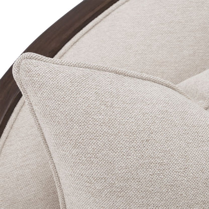 Michael Amini Camellia Field 3-Piece Chenille Sofa - Linen/Warm Pecan
