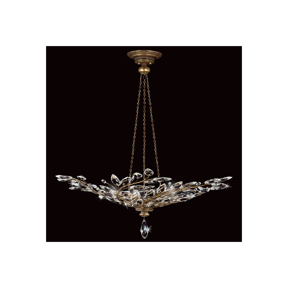 Crystal Laurel Bowl Pendant