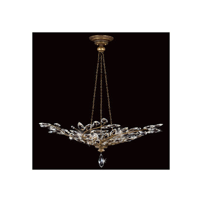 Crystal Laurel Bowl Pendant