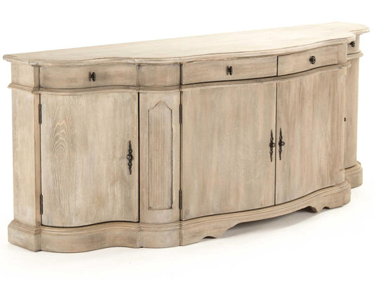 Courbe Buffet Sideboard in Ash Grey Oak Wood